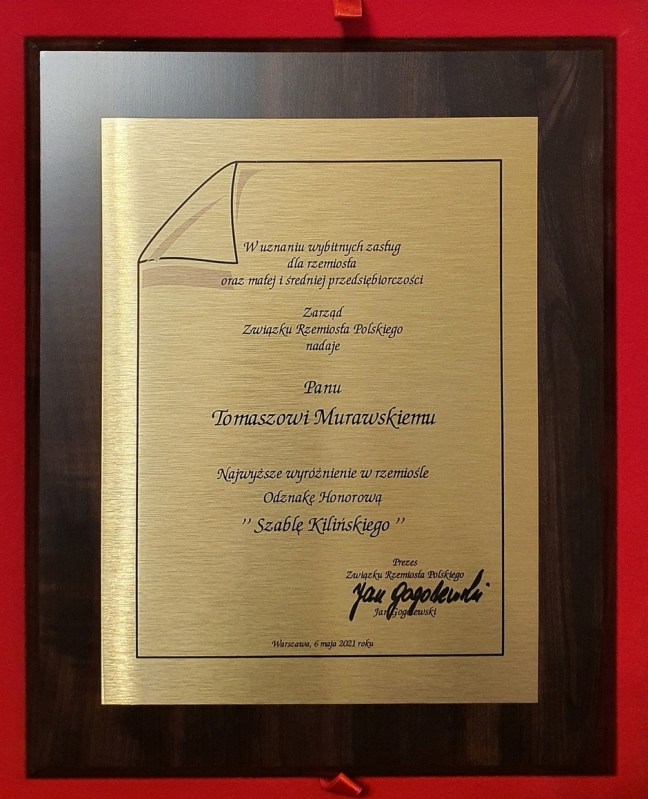 Szabla_Kilinskiego_Dyplom